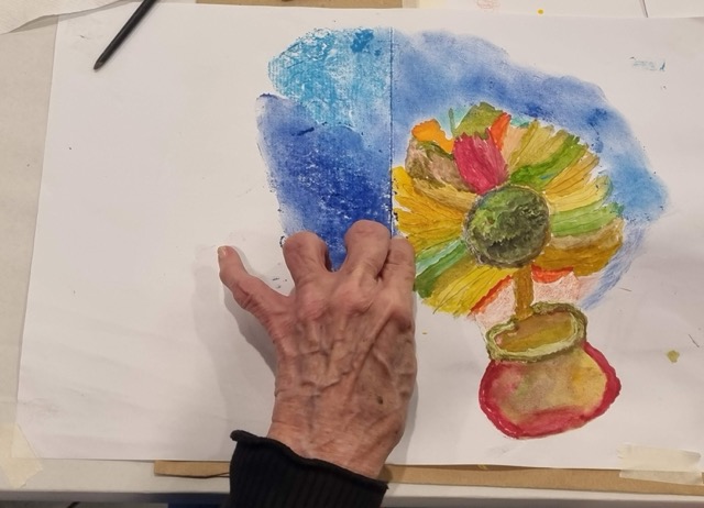 Foto ripresa dal Laboratorio di Arteterapia Parkinson 